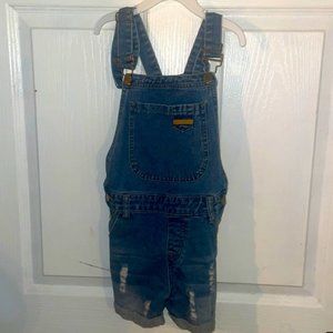 Kidschool Space Jean Overall Distressed. Size 6/7